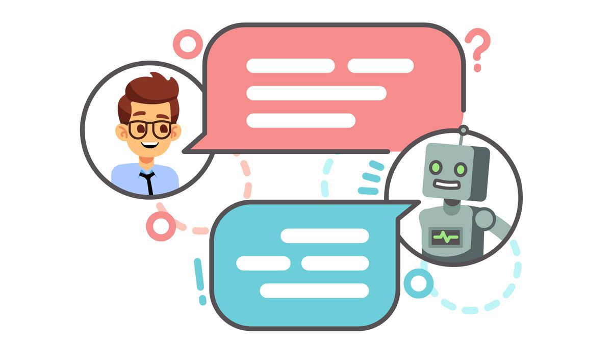 Human and chatbot speech bubbles