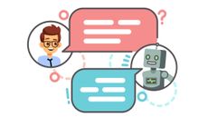 Human and chatbot speech bubbles
