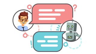 Human and chatbot speech bubbles