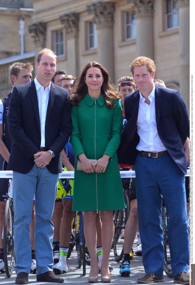 Prince William, the Duchess of Cambridge and Prince Harry