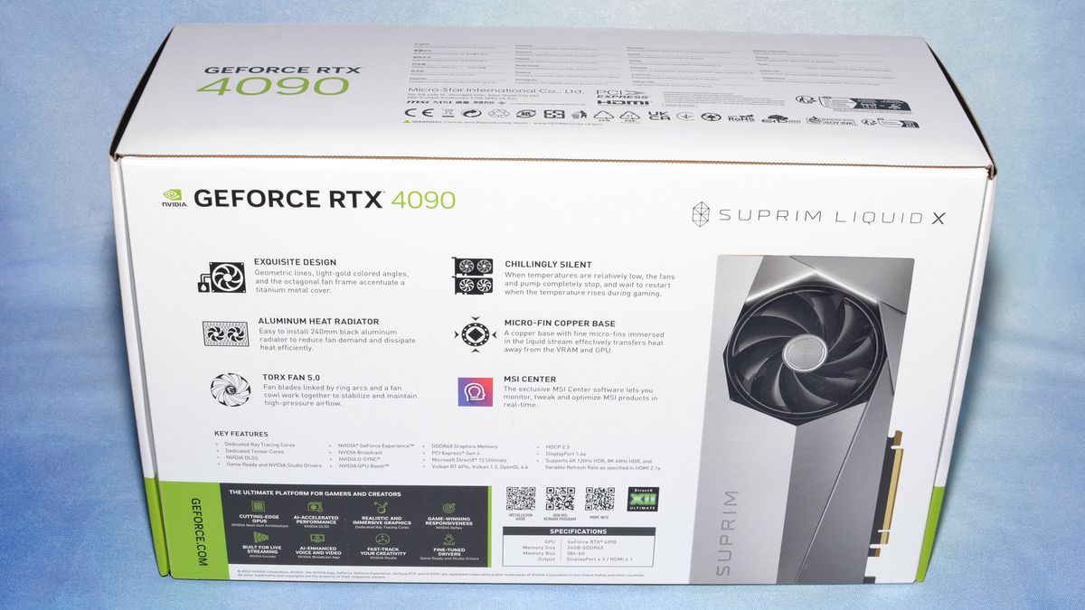 MSI GeForce RTX 4090 Suprim Liquid X