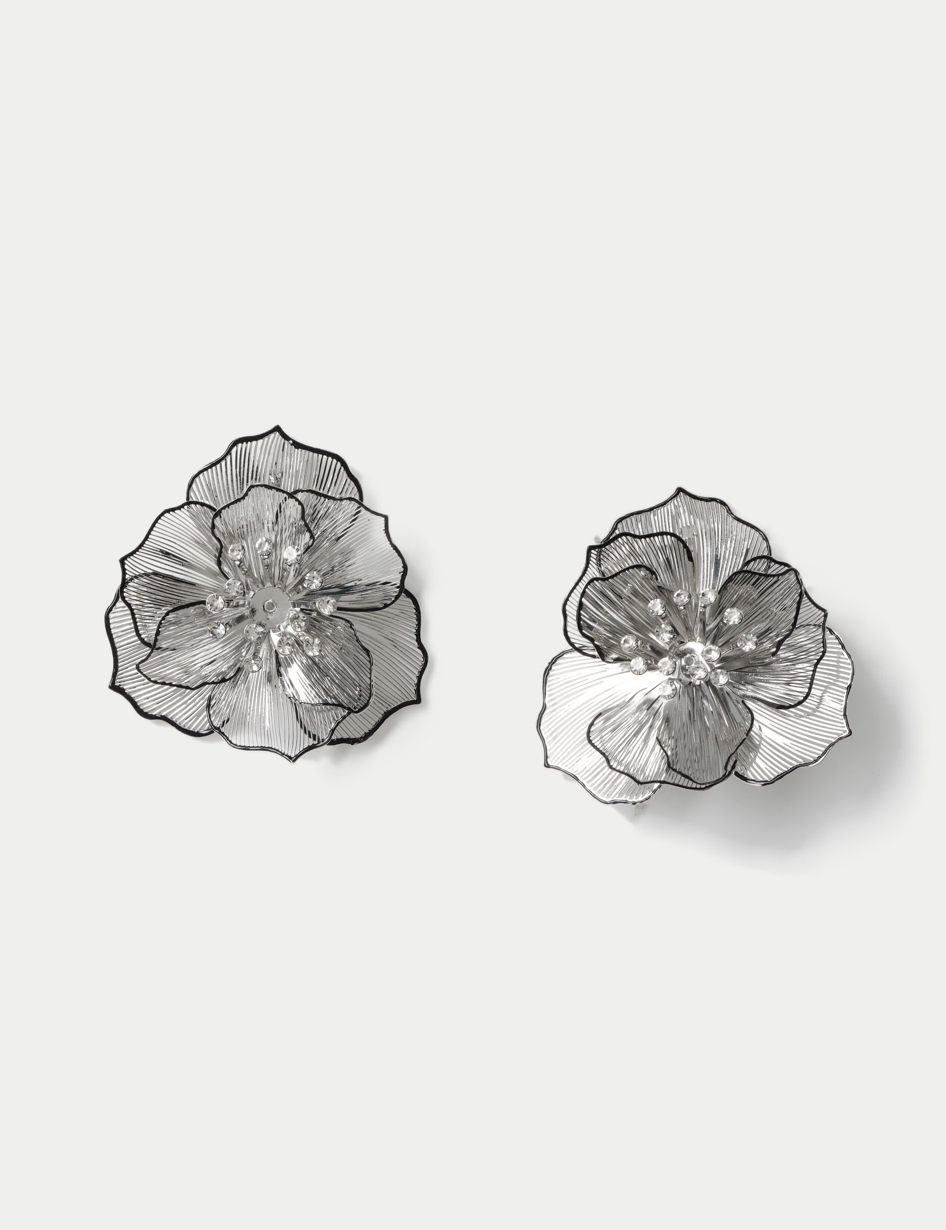 Flower Embellished Stud Earrings