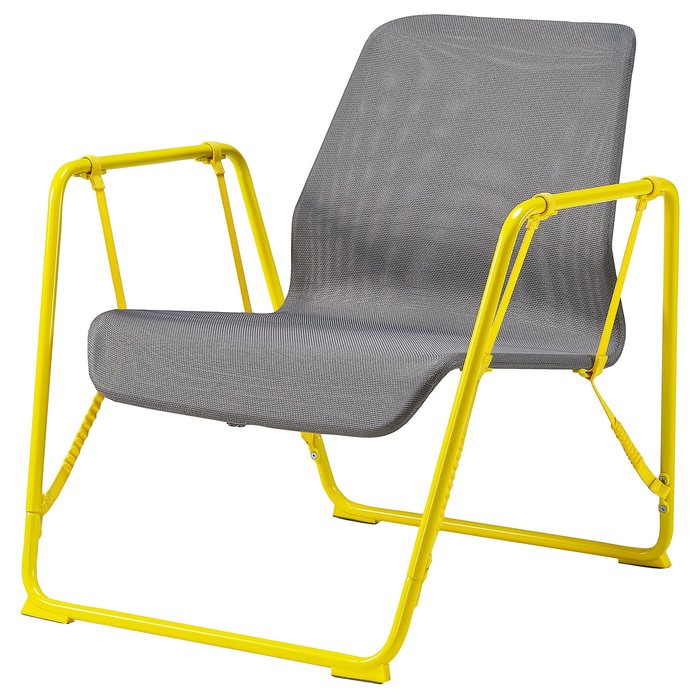 BrÄnnboll Gaming Easy Chair - Gray/bright Yellow
