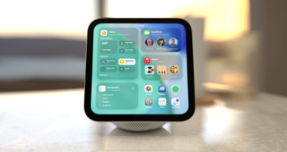 A render of what the Apple HomePad could look like
