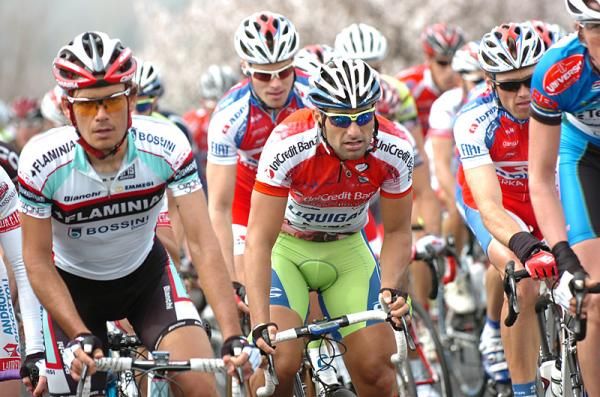 Overnight race leader Francesco Chicchi (Liquigas-Doimo).