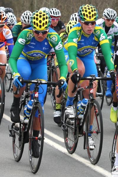 Cantal Blaak and Kirsten Wild (AADrink - leontien.nl cycling team)