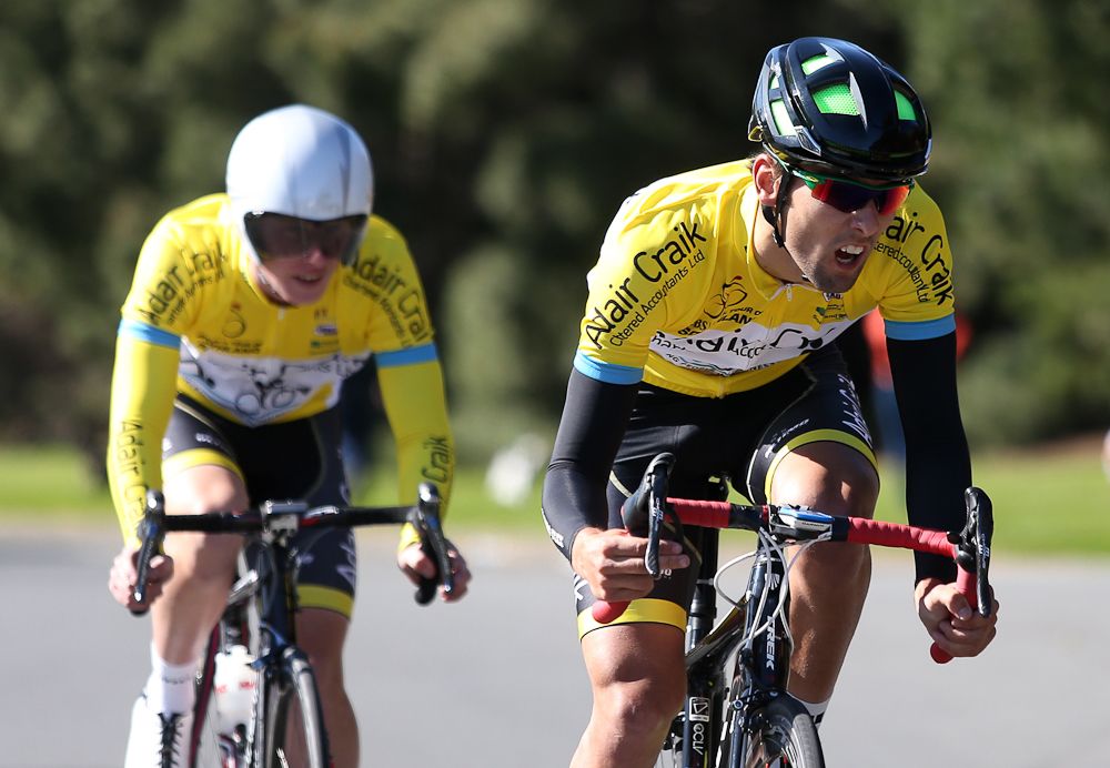 Matthew Goode of Levin out front for the Adair Craik Team in the Tour of Southland Prologue