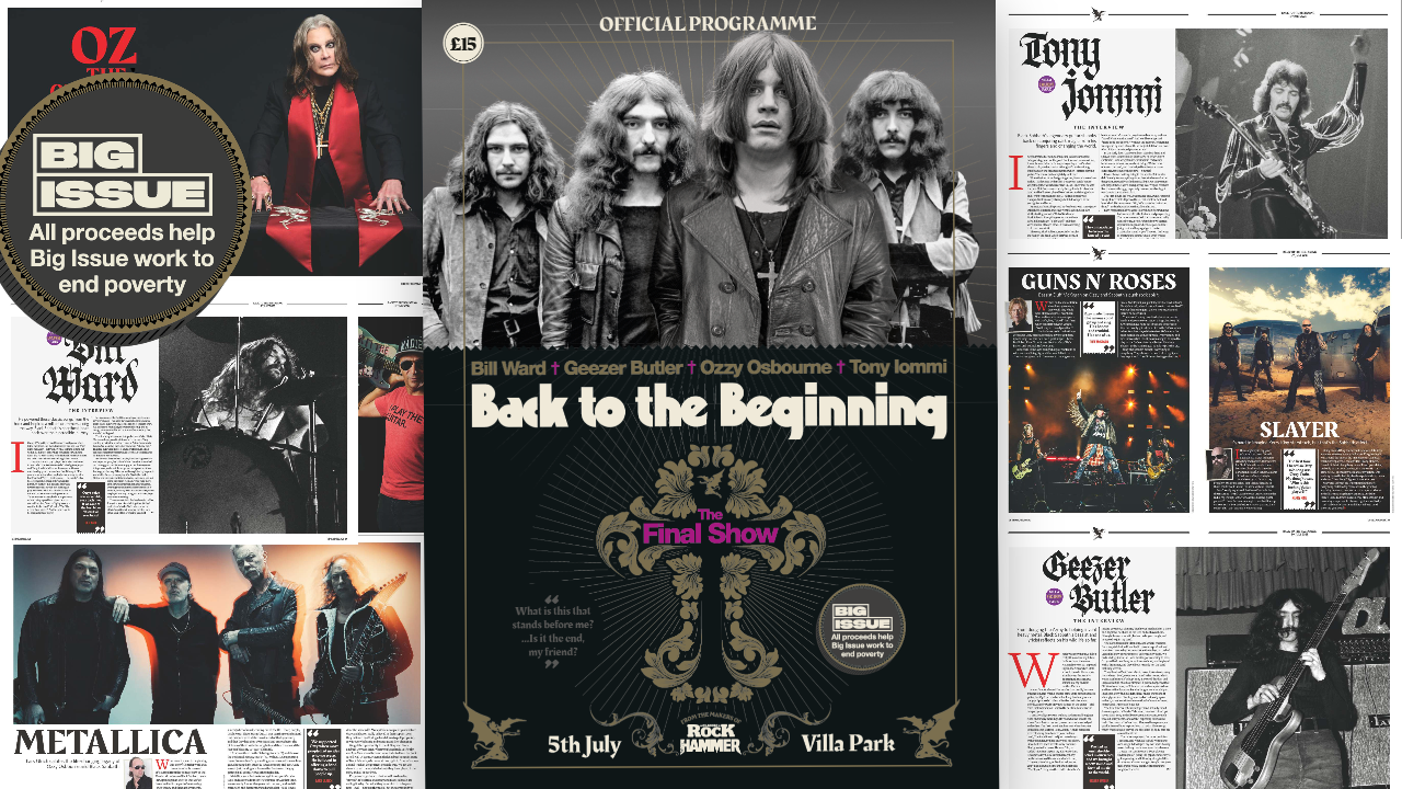 The front cover and some inside features from the Back To The Beginning programme