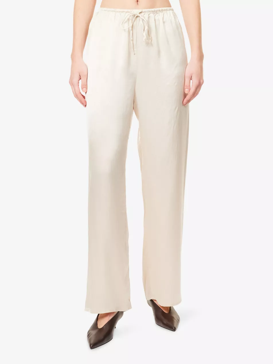 Percy Wide-Leg Silk Trousers - 6