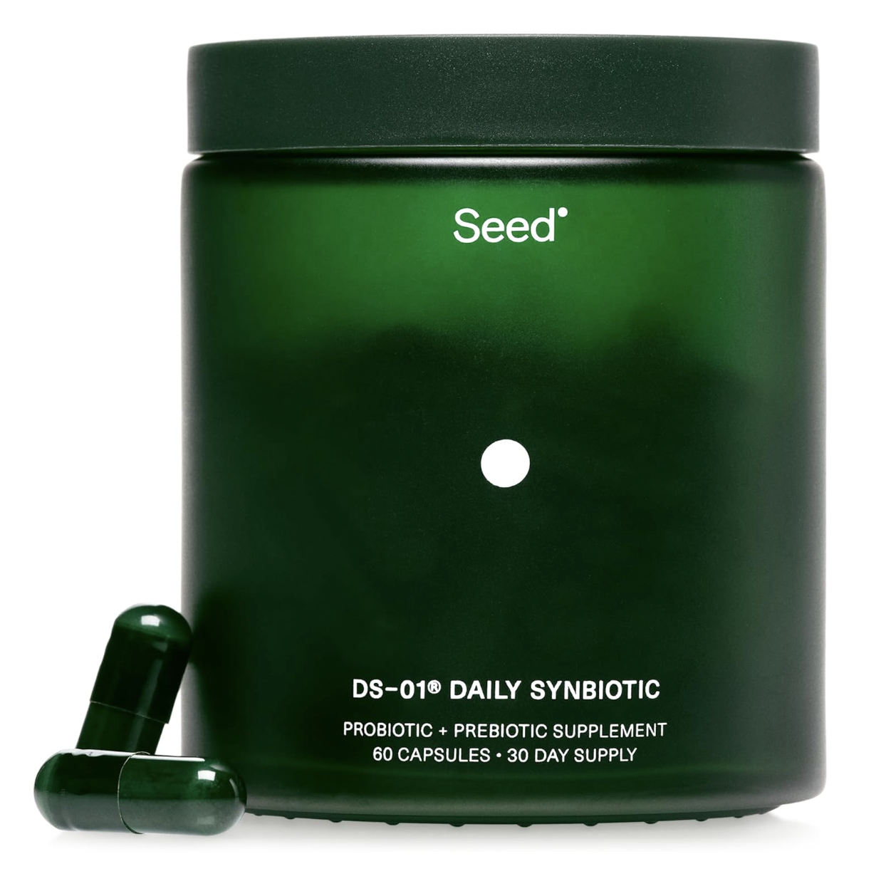 Seed Ds-01 Daily Synbiotic - Prebiotic and Probiotic for Women & Men - Digestive Health, Gut Health, Immune Support, Bloating & Constipation Relief - Vegan & Shelf-Stable - 60 Capsules (30-Day Supply)