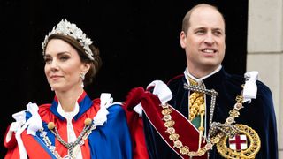 The Prince and Princess of Wales at Charles's coronation