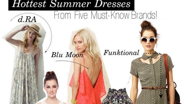 chic summer dresses from five up and coming designers