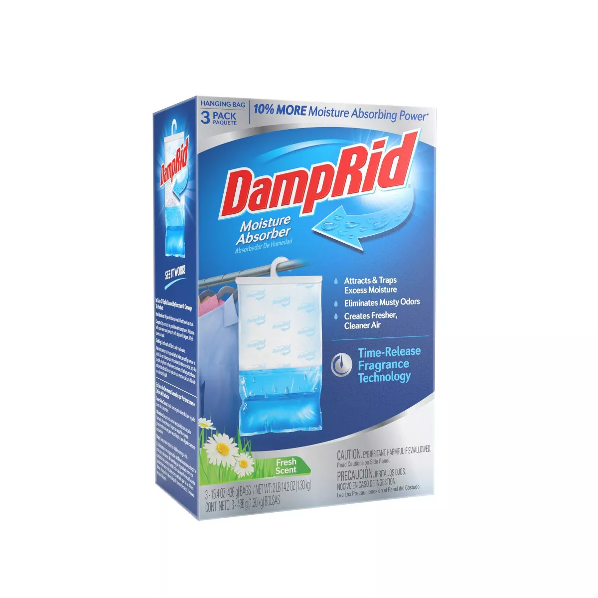 Damprid Moisture Absorber Hanging Bag - Fresh Scent - 46.2oz/3pk