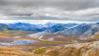 Landscape image showing the De Long Mountains.