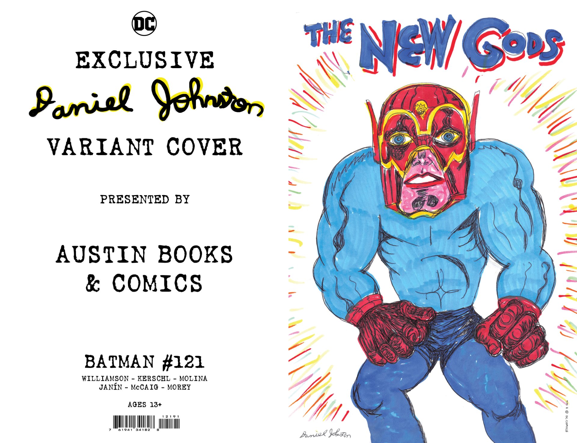 Daniel Johnston Batman # 121 Orion Variant Cover