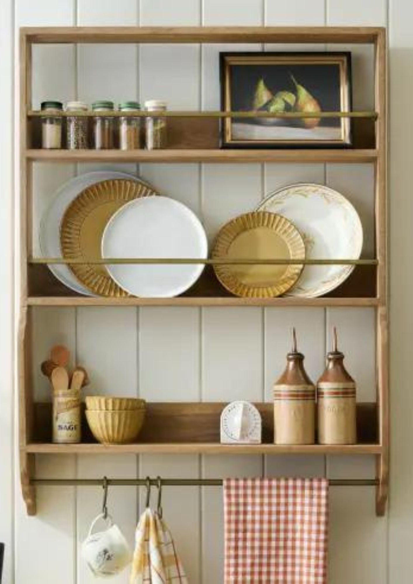 Shelves with barriers