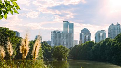 The Atlanta skyline from Piedmont Park. Atlanta leads the top 10 cities for renters in 2024.