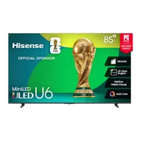 Hisense Class U6 Series 4K 85-inch | $1,297 $889.96 at AmazonSave $407 Hisense Class U6 Series 4K 85-inch | $1,297 $889.96 at AmazonSave $407