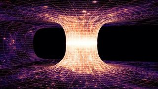 Traveling through a wormhole could be possible in certain gravity conditions.