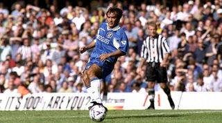 22 Aug 1998: Pier Luigi Casiraghi of Chelsea in action during the FA Carling Premiership game against Newcastle United at Stamford Bridge, London, England. The game ended 1-1. Mandatory Credit: Clive Mason /Allsport