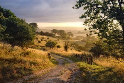 Spoiler alert: it isn't always sunny at sunset in the countryside. (But when it is, it's spectacular...)