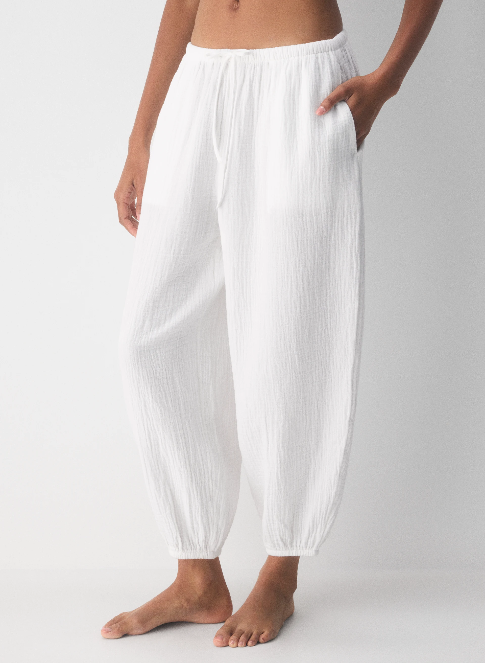 Airplush Cotton&trade; Sidepath Balloon Pant