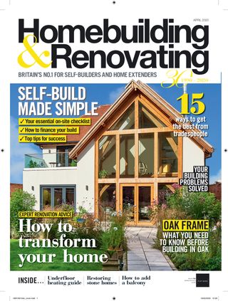 Cover of the April 2020 issue of Homebuilding & Renovating