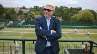 Boris Becker in the docuseries Boom! Boom! The World vs. Boris Becker