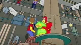 A screenshot from the Simpsons