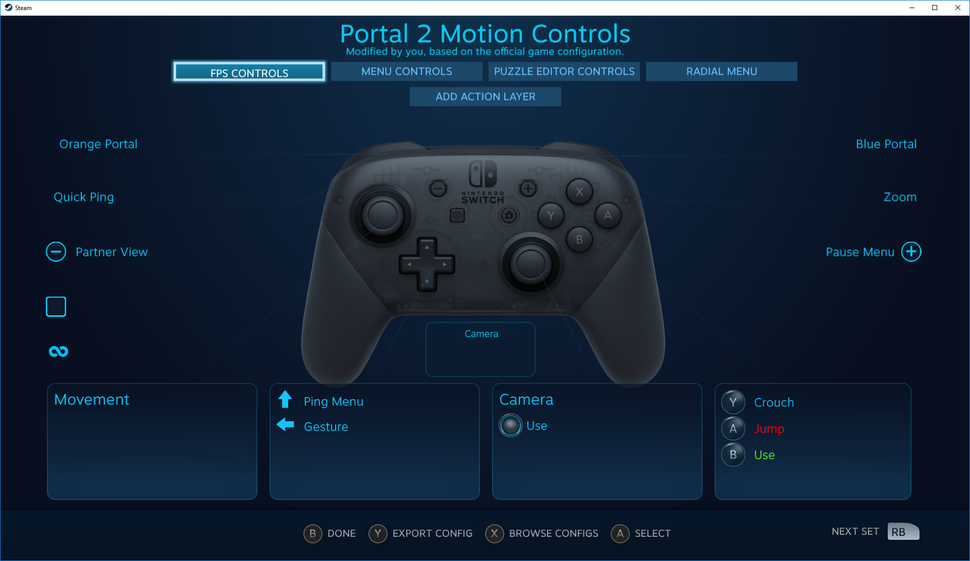 Как настроить контроллер Nintendo Switch Pro на ПК в Steam