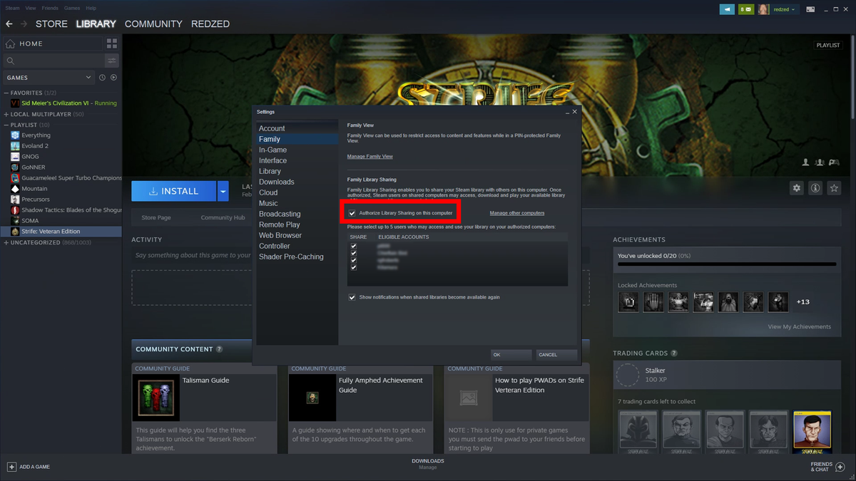 How to share steam family sharing фото 22