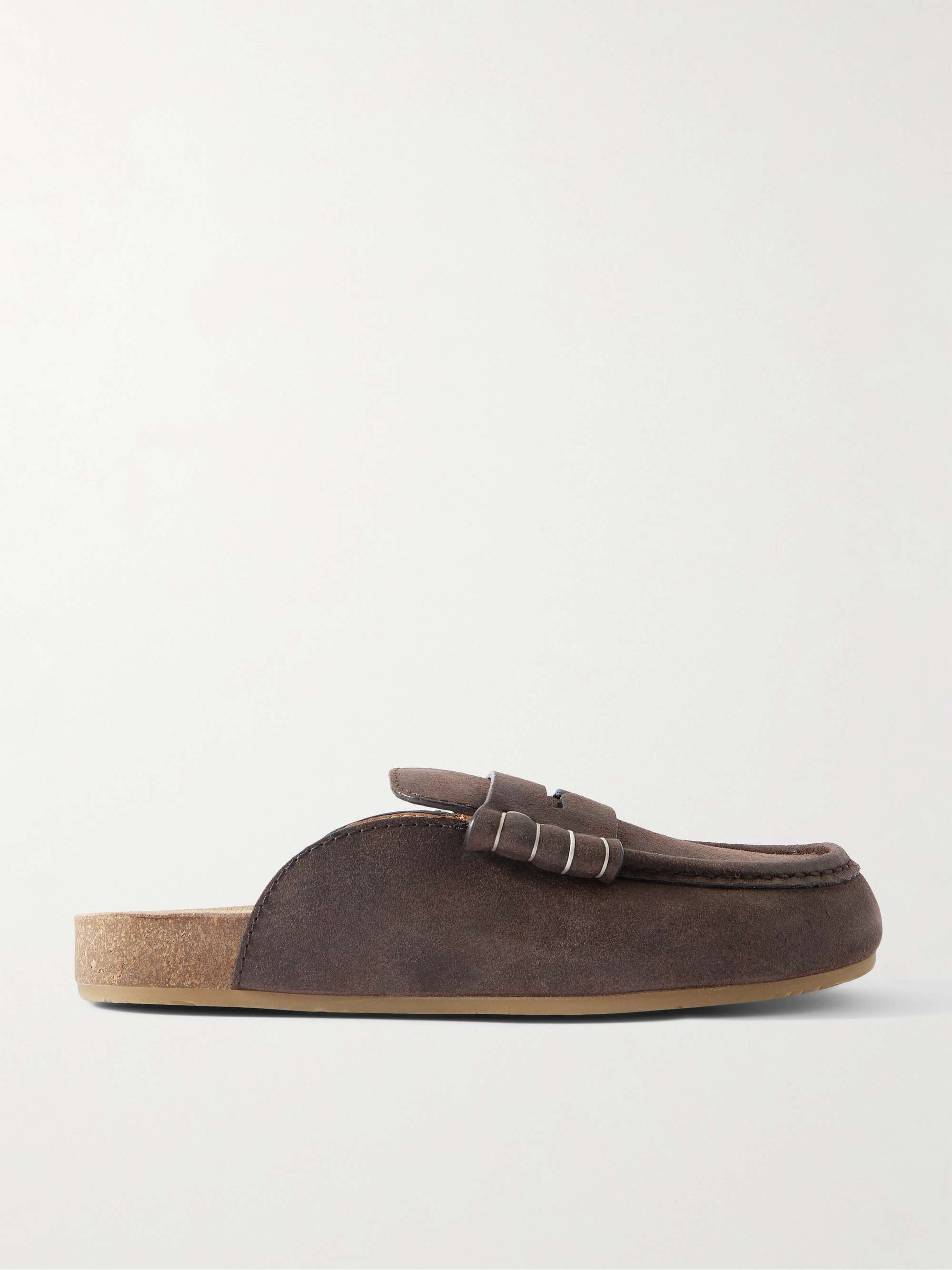Stitch Leather Mules