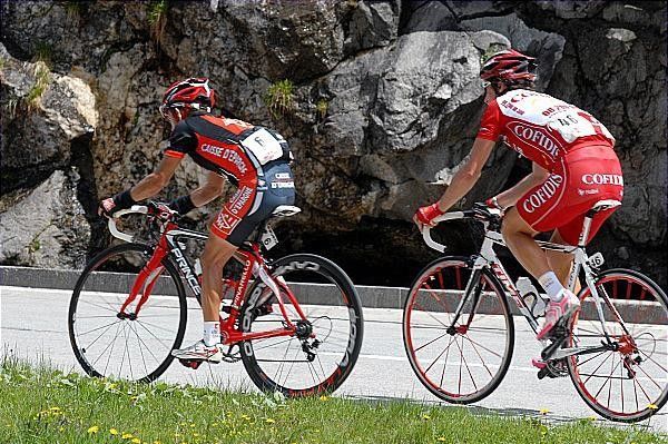 Jos&eacute; Rujano (Caisse d'Epargne) &amp; Sylvain Chavanel (Cofidis).