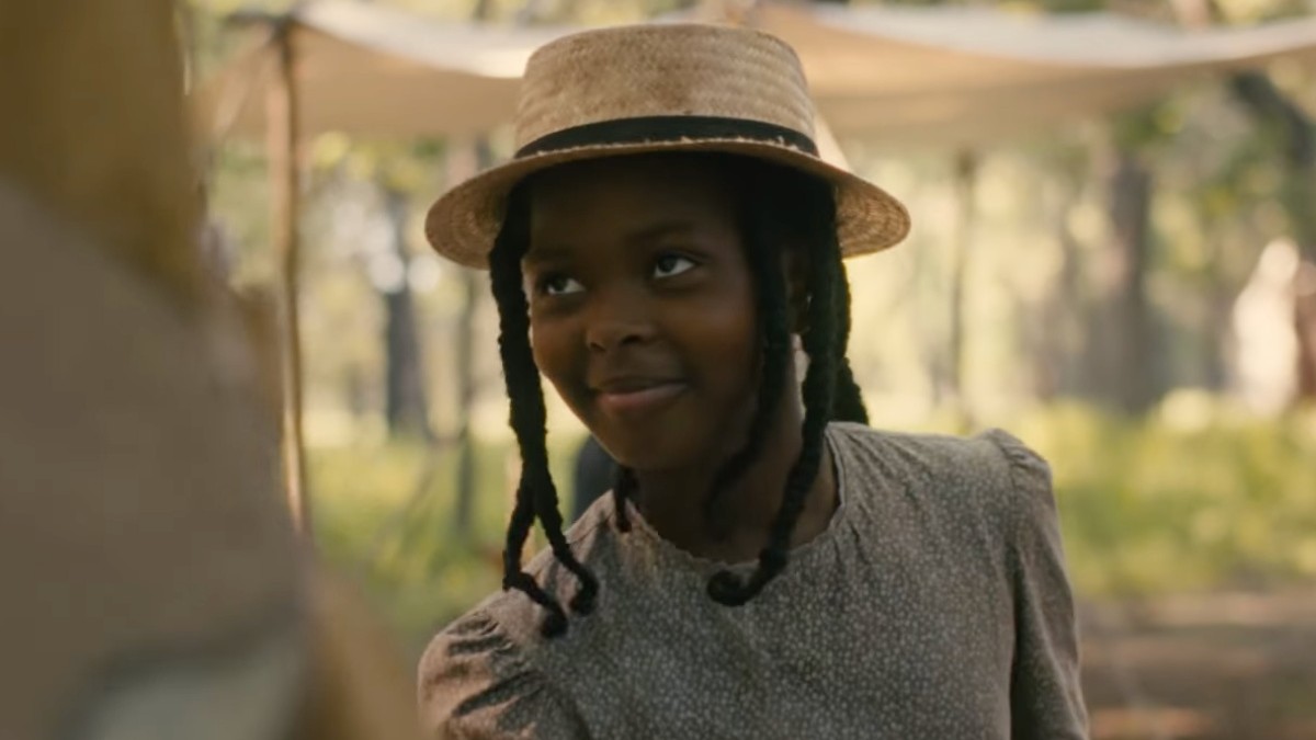 Naya Desir-Johnson as Sarah in a hat in Sarah&#039;s Oil