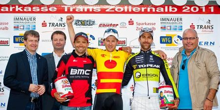 Men's podium: Alexander Moos, Karl Platt, Alban Lakata