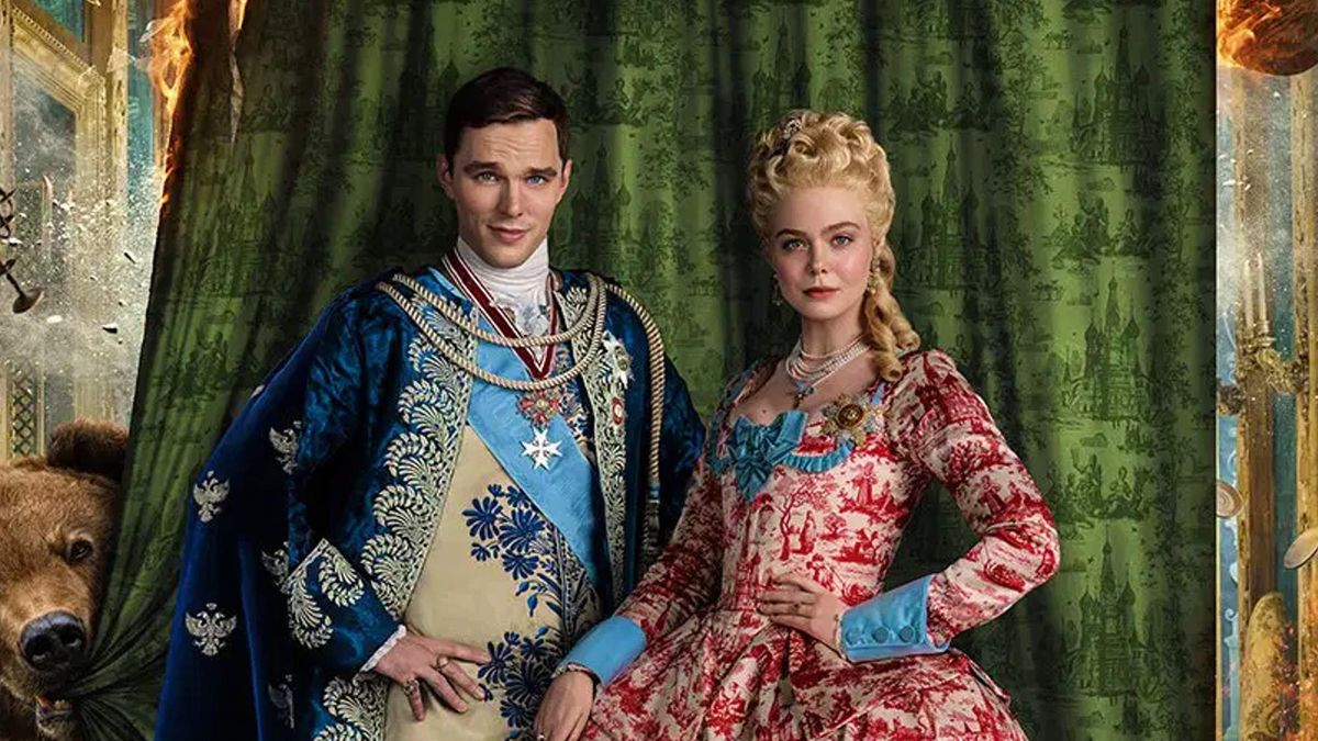 &quot;The Great&quot; season 3 poster featuring Nicholas Hoult as Peter and Elle Fanning as Catherine