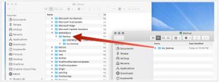 To restore backup, connect your external hard drive to your Mac if it isn't already connected. Open the external hard drive. Go back to the Finder window and go to the device backup folder on your Mac, where the symlink file you created above is located. Our example above is located at ~/Library/Application\ Support/MobileSync/Backup/. Drag the backup file on your external hard drive to the device backup folder.