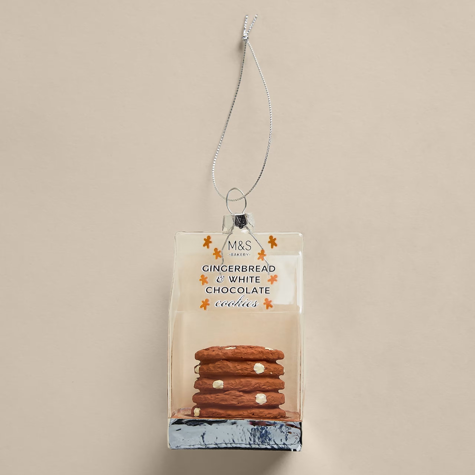 M&amp;amp;S Glass Hanging Cookies Tree Decorations