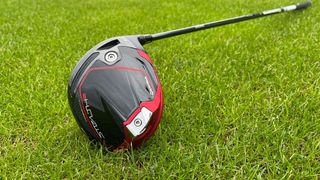 TaylorMade Stealth 2 Driver resting on the floor