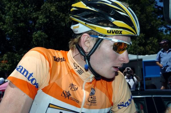 Andre Greipel (HTC-Columbia) looks spent after the stage, but he held his overall lead