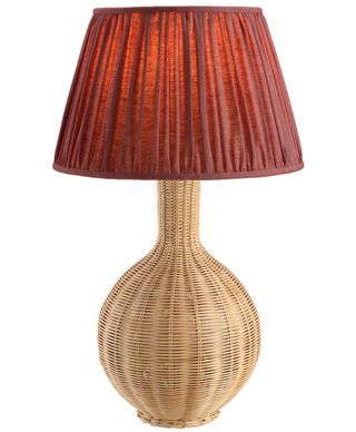 Rattan bottle lamp by Soane