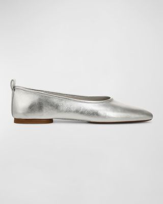 Vivian Metallic Ballerina Flats