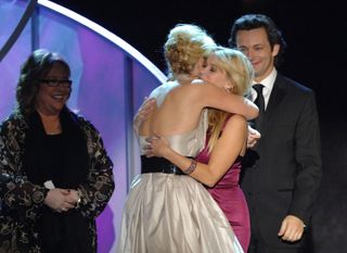 Kate Winslet and Reese Witherspoon pictured at awards ceremonies in 2007