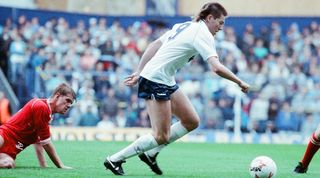 Chris Waddle in action for Tottenham against Middlesbrough in 1988.