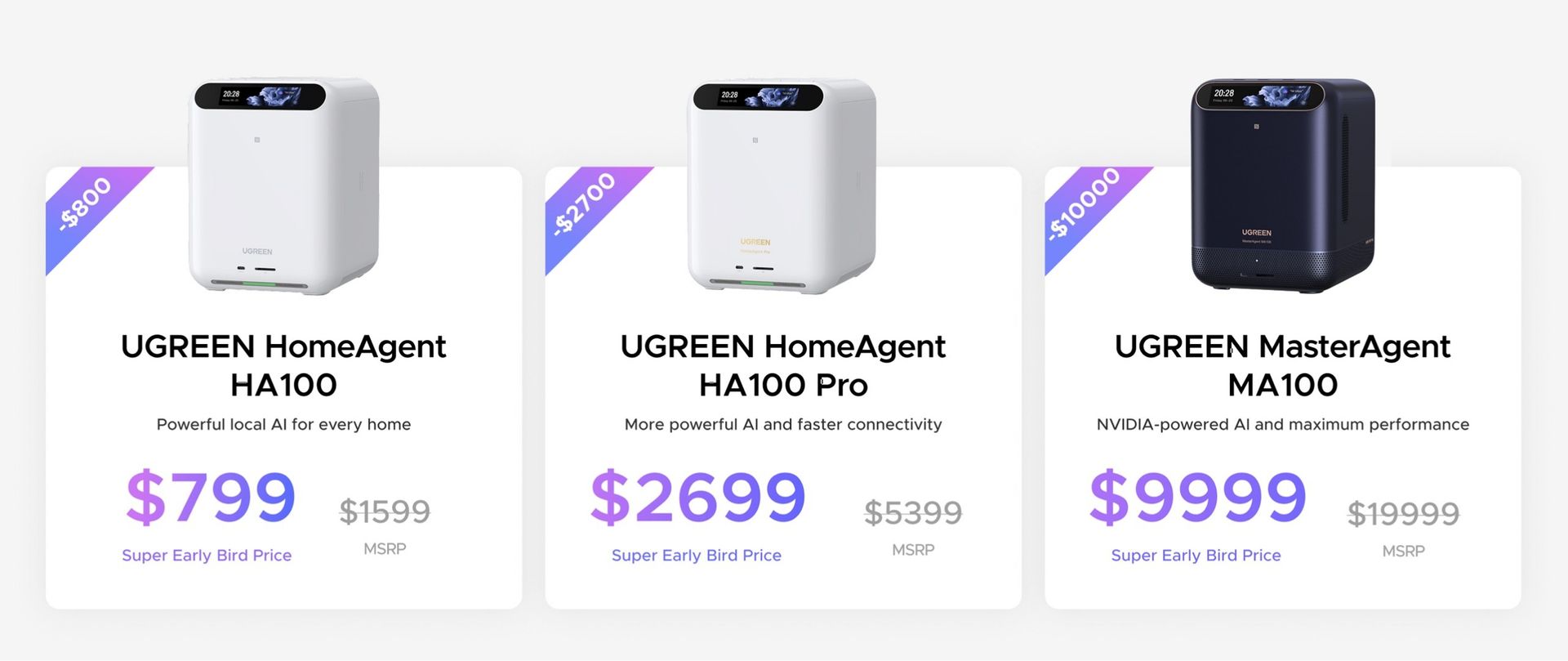 UGREEN has altered the prices of its upcoming HomeAgent AI NAS products as a thank you to consumers for all of their support.