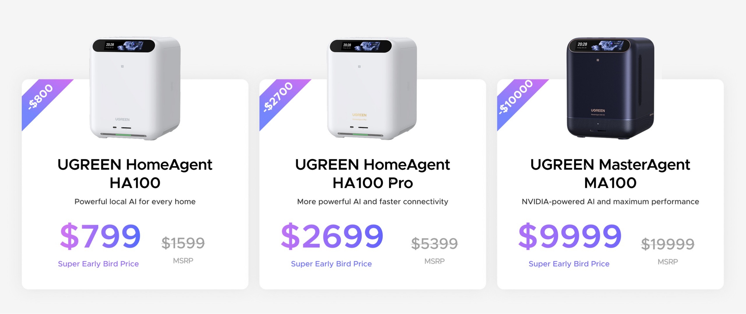 UGREEN has altered the prices of its upcoming HomeAgent AI NAS products as a thank you to consumers for all of their support.
