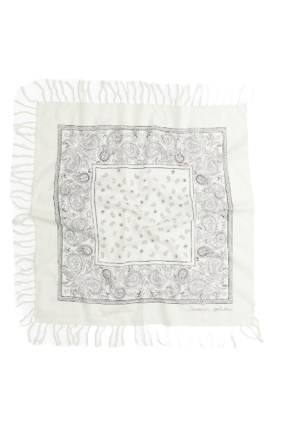 H&M, Cotton Scarf With Fringe
