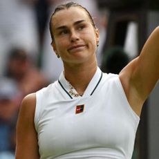 Aryna Sabalenka wore Material Good jewelry during her first Wimbledon 2026 match