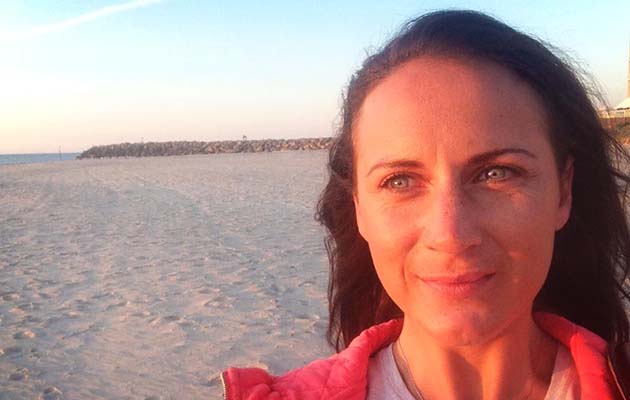 Alice Dunsdon enjoys some time out ahead of Adelaide three-day event