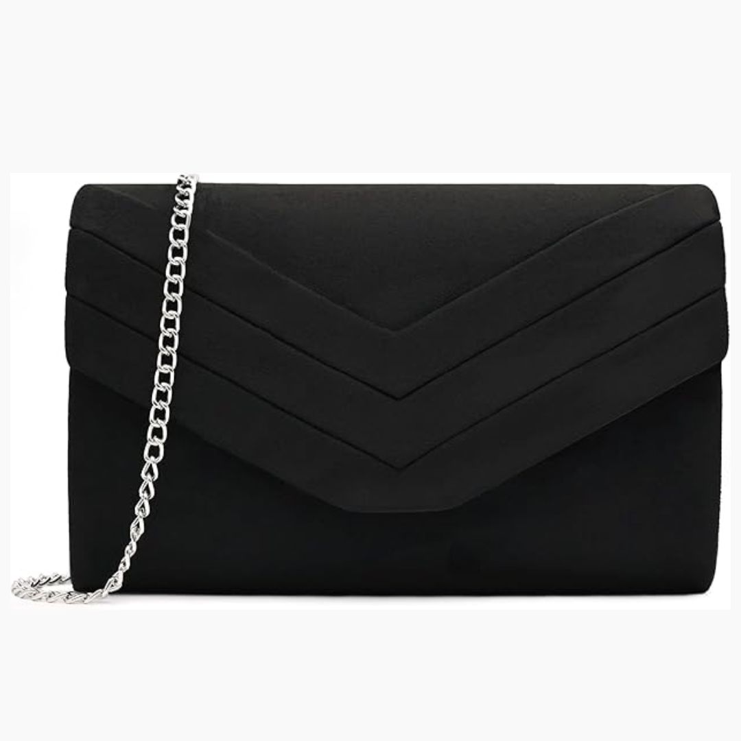Milisente Black Evening Clutch Bag